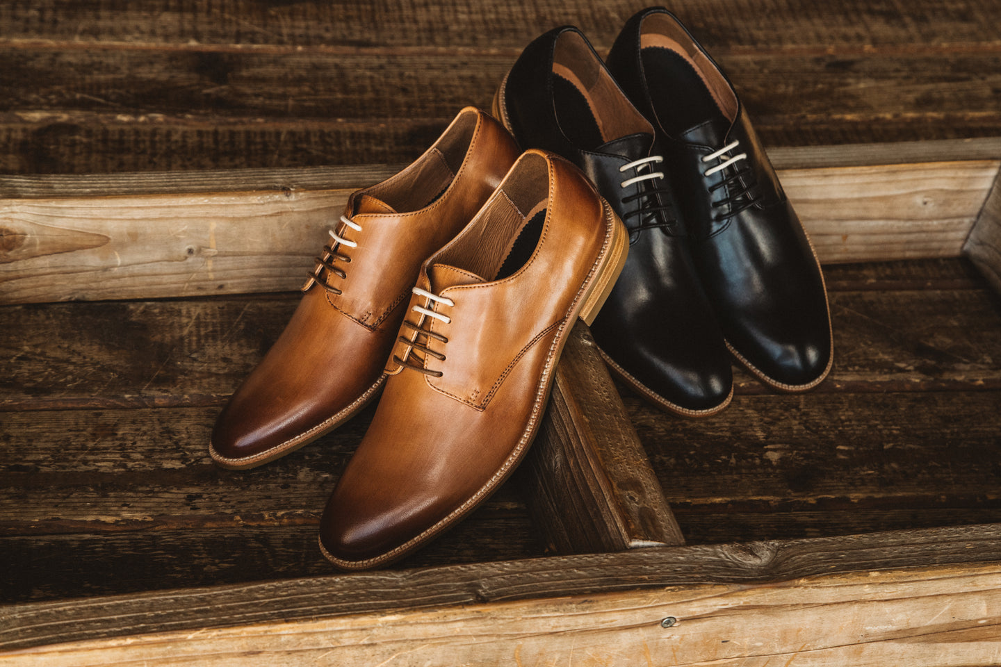 Damon Lace-Up Derby in Cognac | Blake McKay