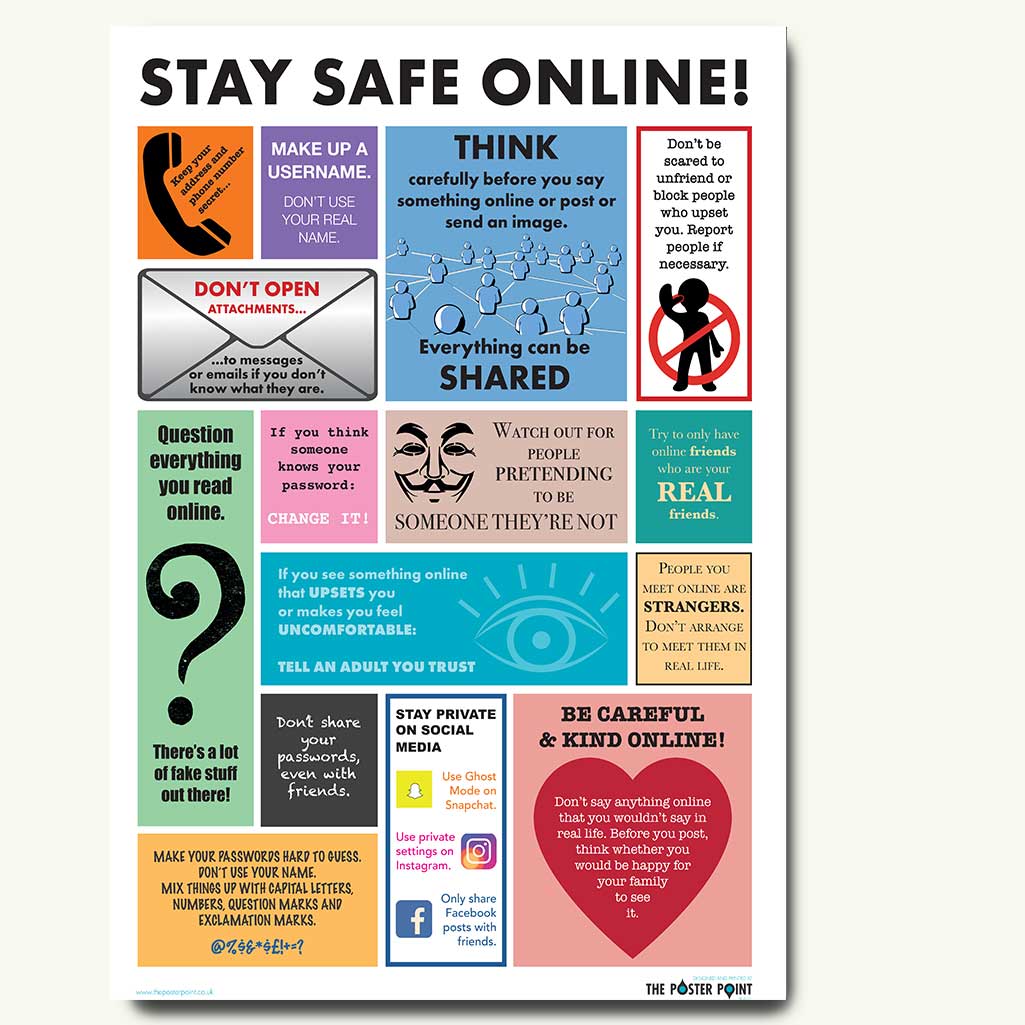 Internet Safety Poster Ideas Online Safety Poster Lea 0480