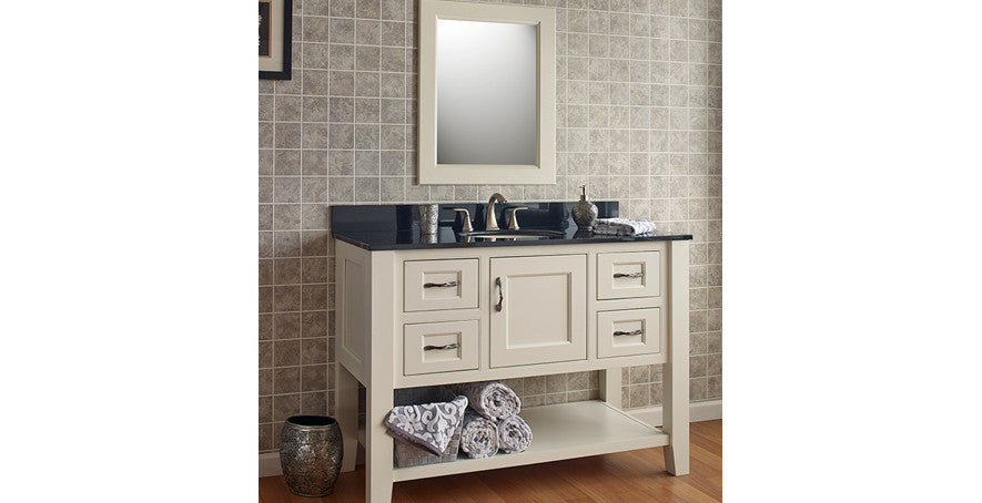 Trenton Recessed Panel Rta Bathroom Vanity A Stunning Soft Ivory