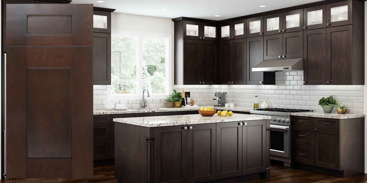 Shaker Espresso RTA Kitchen Cabinets