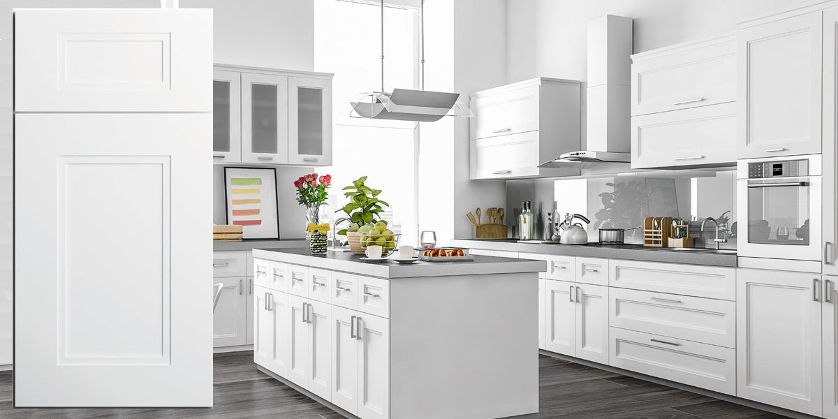 White Shaker Style RTA Kitchen Cabinets Lily Ann Cabinets | lupon.gov.ph