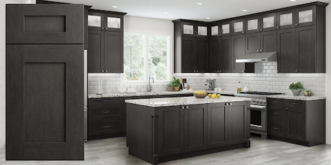 RTA gray cabinets