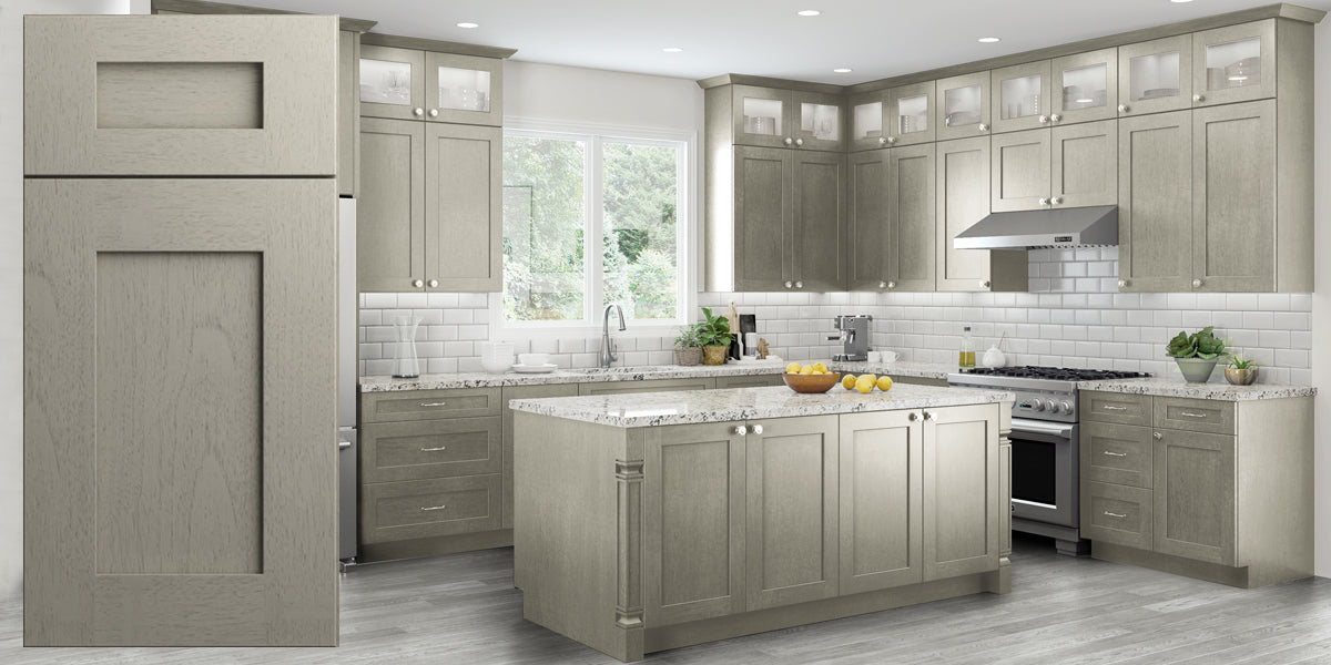 Grey Shaker Cabinets – RTA Wood Cabinets