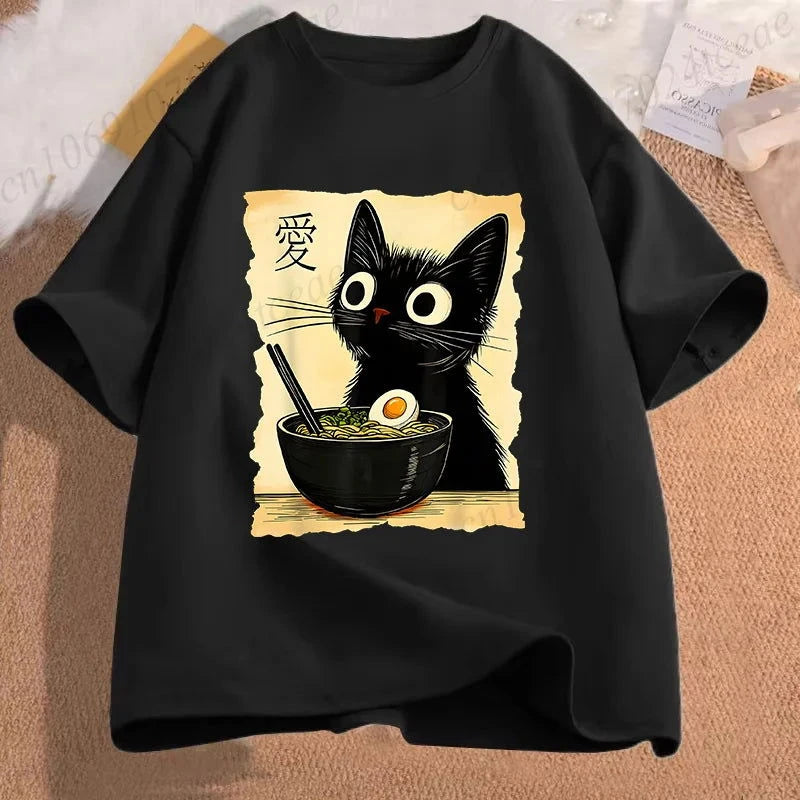Kawaii Ramen Cat Tee