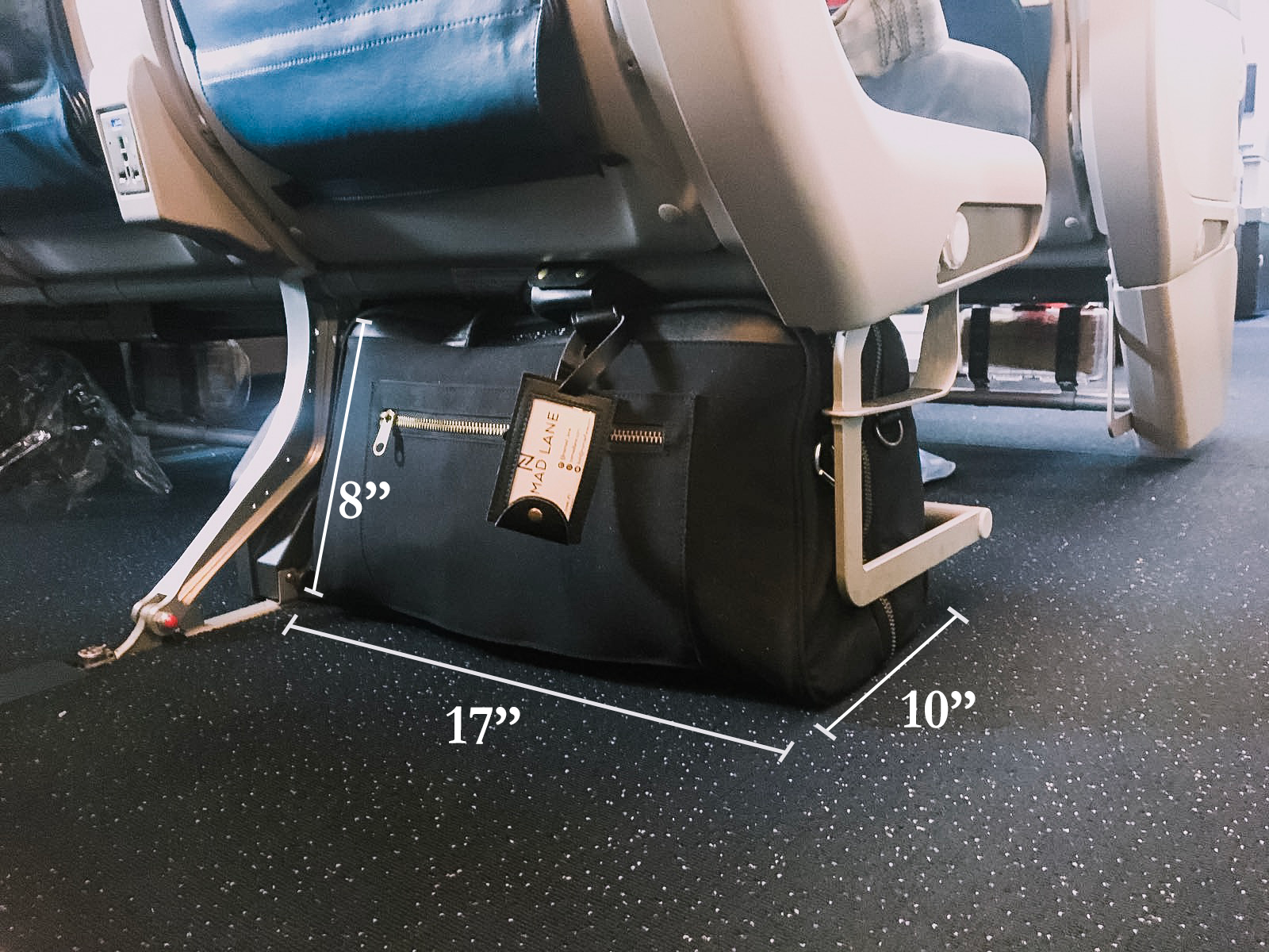 airplane seat bag