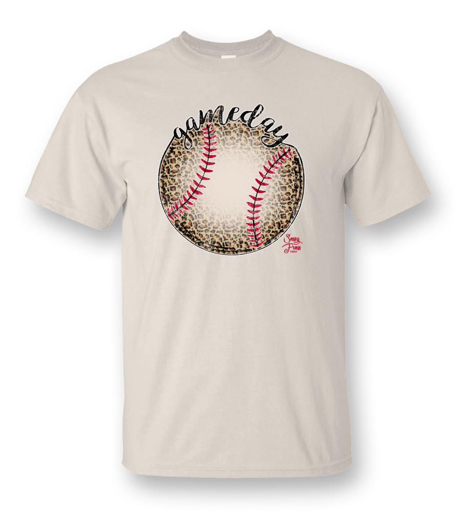 leopard print baseball shirt