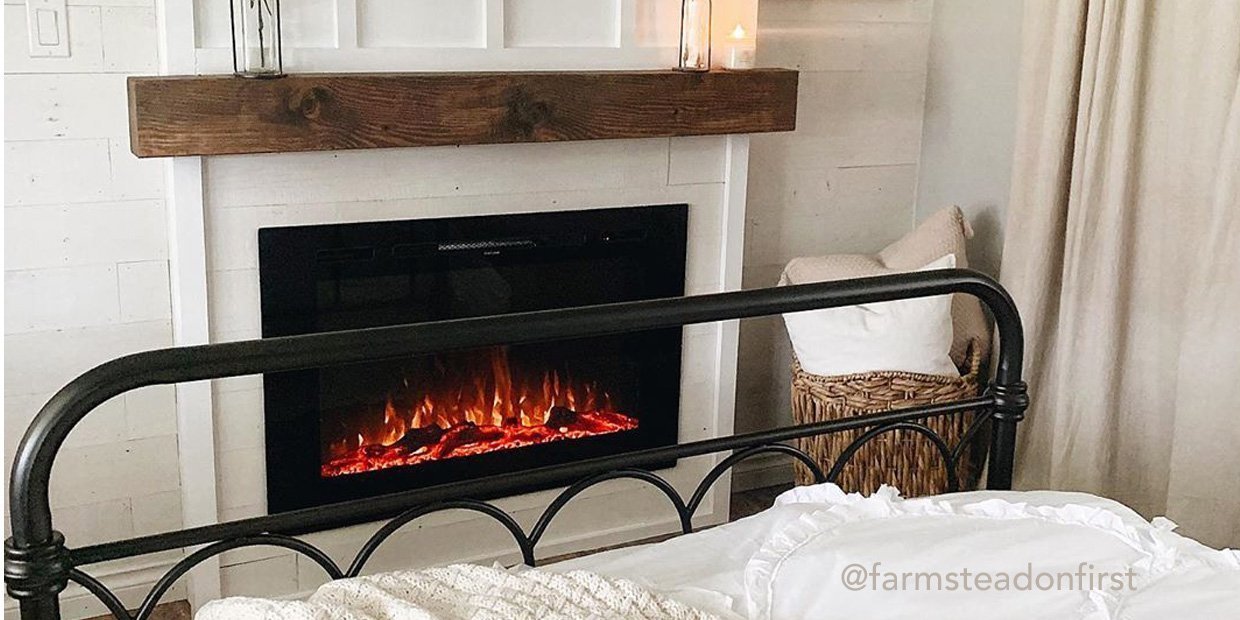 Diy Electric Fireplace Installations In Modern Farmhouse Style Touchstone Home Products Inc