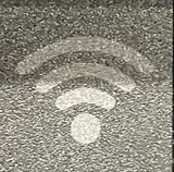 Touchstone Wi Fi enabled symbol on electric fireplace front