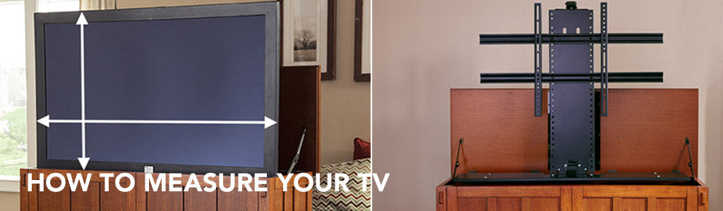How To Measure Your Tv For The Best Touchstone Tv Lift Cabinet Fit