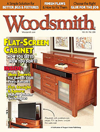 Woodsmith Magazine August September 2013 cover