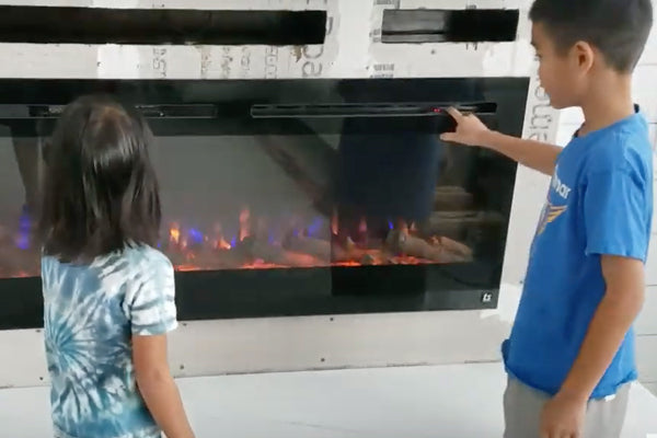 DIY Fireplace with the Cali Boud family