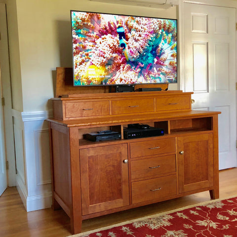 Build A Tv Lift Cabinet With The Woodsmith Project Plan