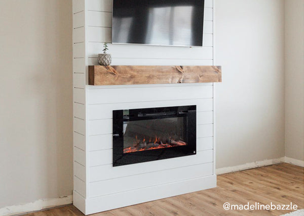 @madelinebazzle Sideline 40 Electric Fireplace farmhouse integration