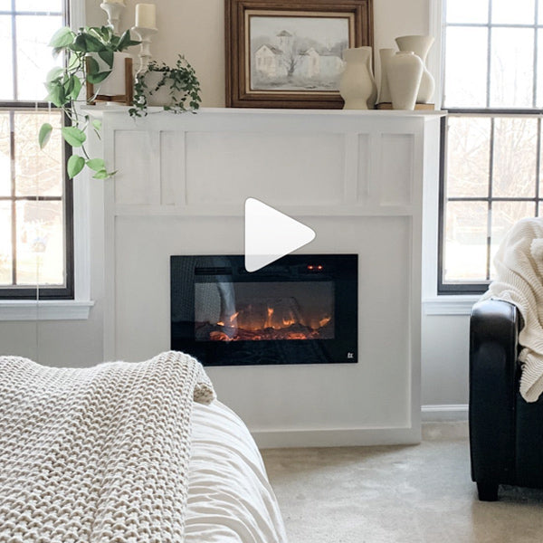 Touchstone Sideline 28 Electric Fireplace install reel @instagrahamhome
