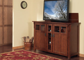 Arts Crafts And Mission Style Tv Lift Cabinets Touchstone Home