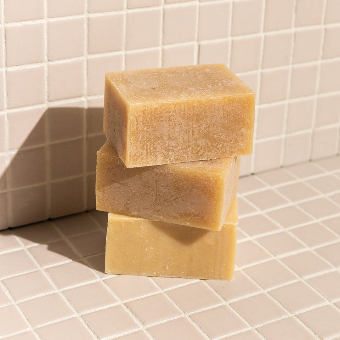 Essential Bar Soap in use