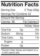 Traverse Bay Farms Nutritional Informatoin