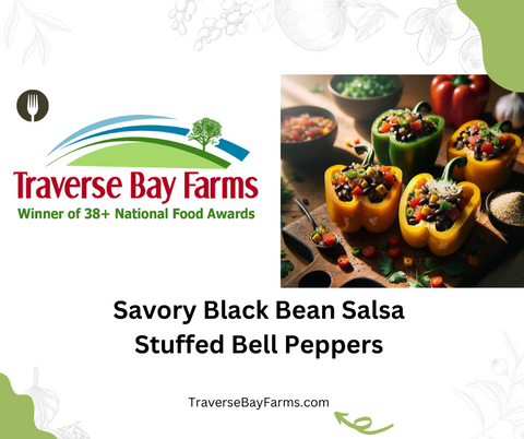 Black Bean Salsa Stuffed Bell Peppers