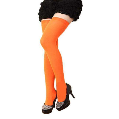 orange knee high socks