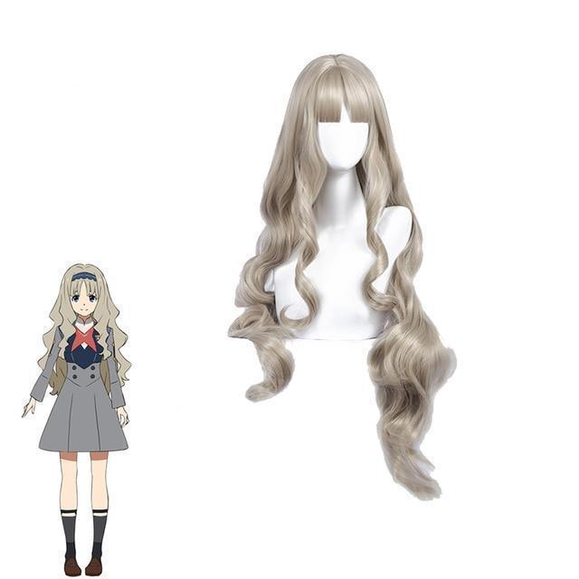 long silver cosplay wig