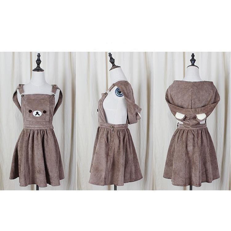 bear overall dress