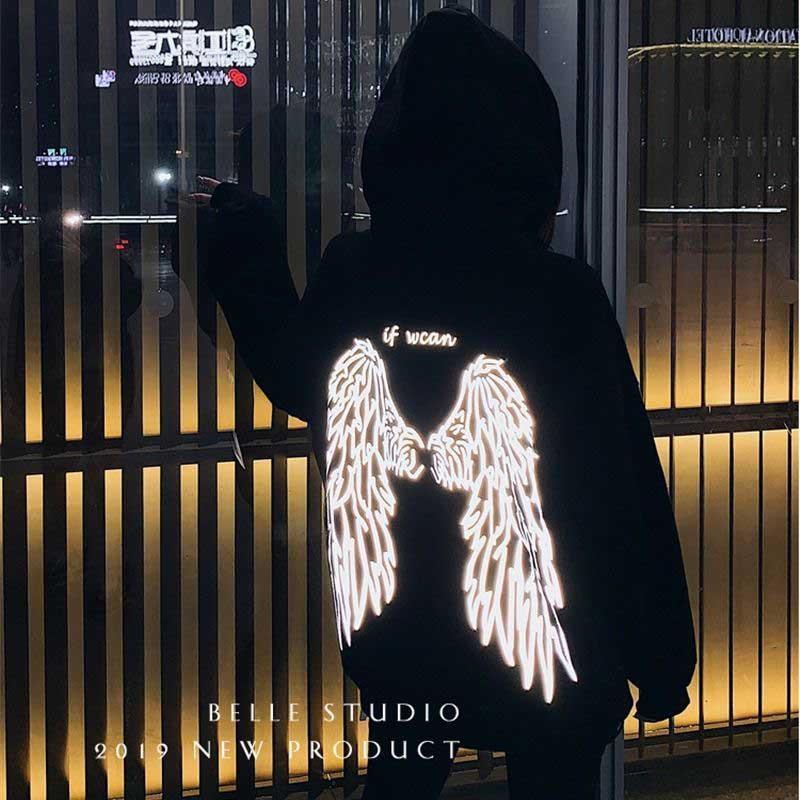 sweatshirt with angel wings