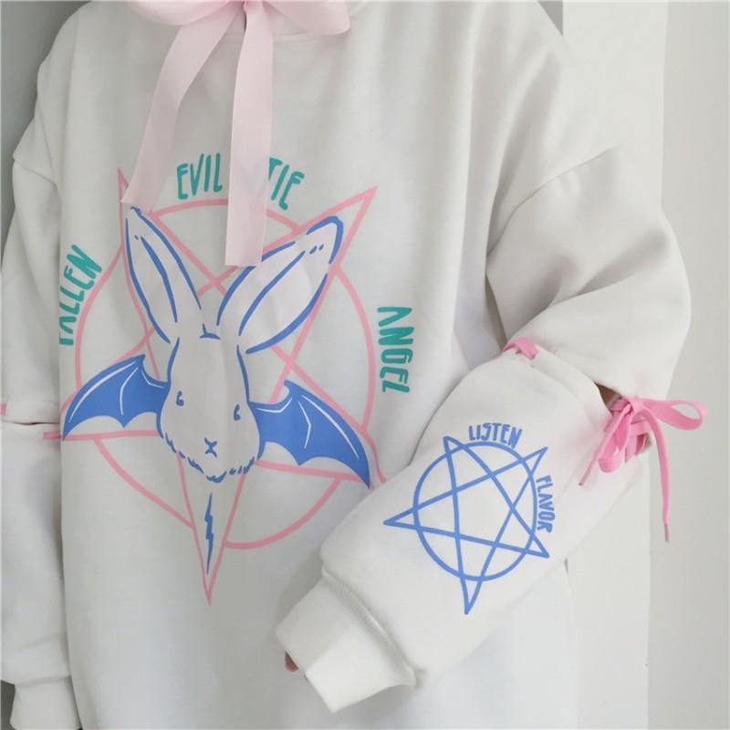 pentagram bunny hoodie
