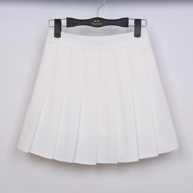 Pastel Half Pleated High Waist Mini Skirt [6 Colors] #JU1897 – Juku Store