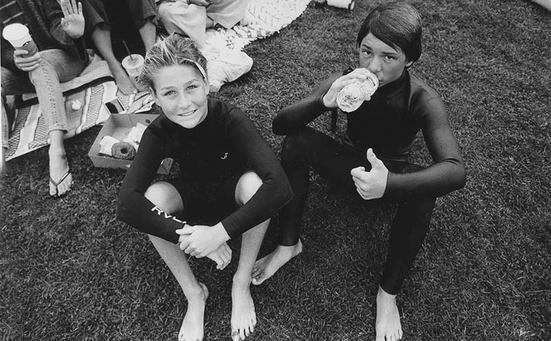 Tommy Coleman and Tosh Tudor Del Mar 15st surf contest by Joel Tudor.