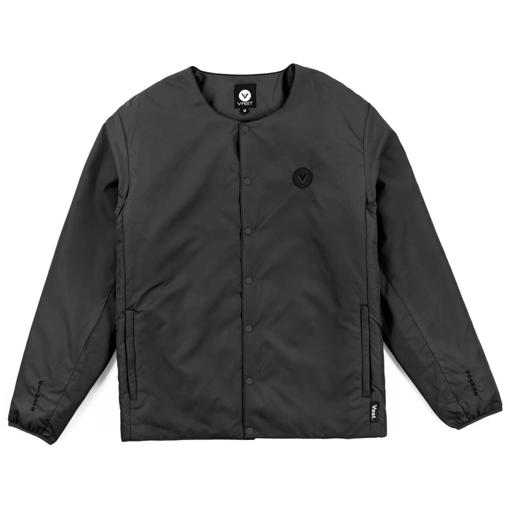 th products no collar jacket black ジャケット/アウター ノーカラー