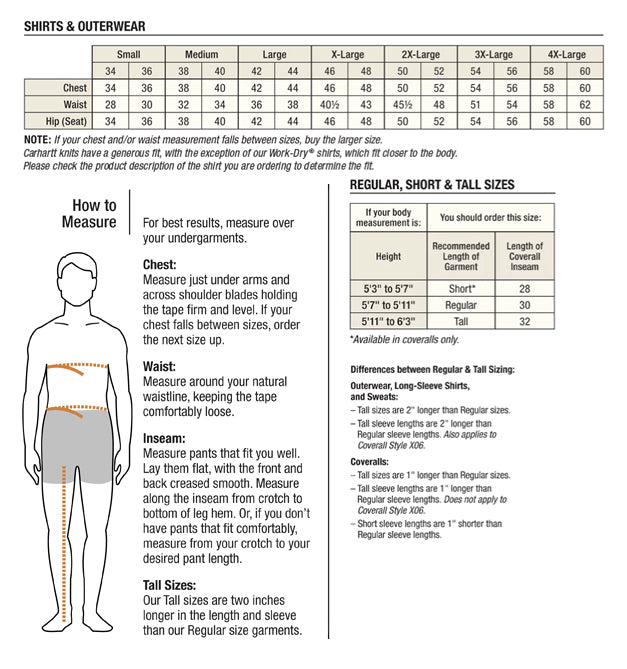 Sizing | Pioneer Outfitters