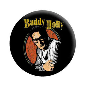 Buddy Holly-Button Badge Pin-Portrait-Collector's (Set Of 2) - Rock Merch Universe - Buddy Holly Box Set