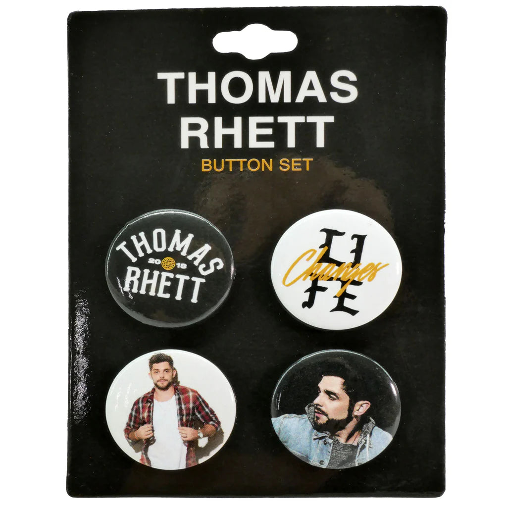 Thomas Rhett - Pinback Style - Button Badge Set