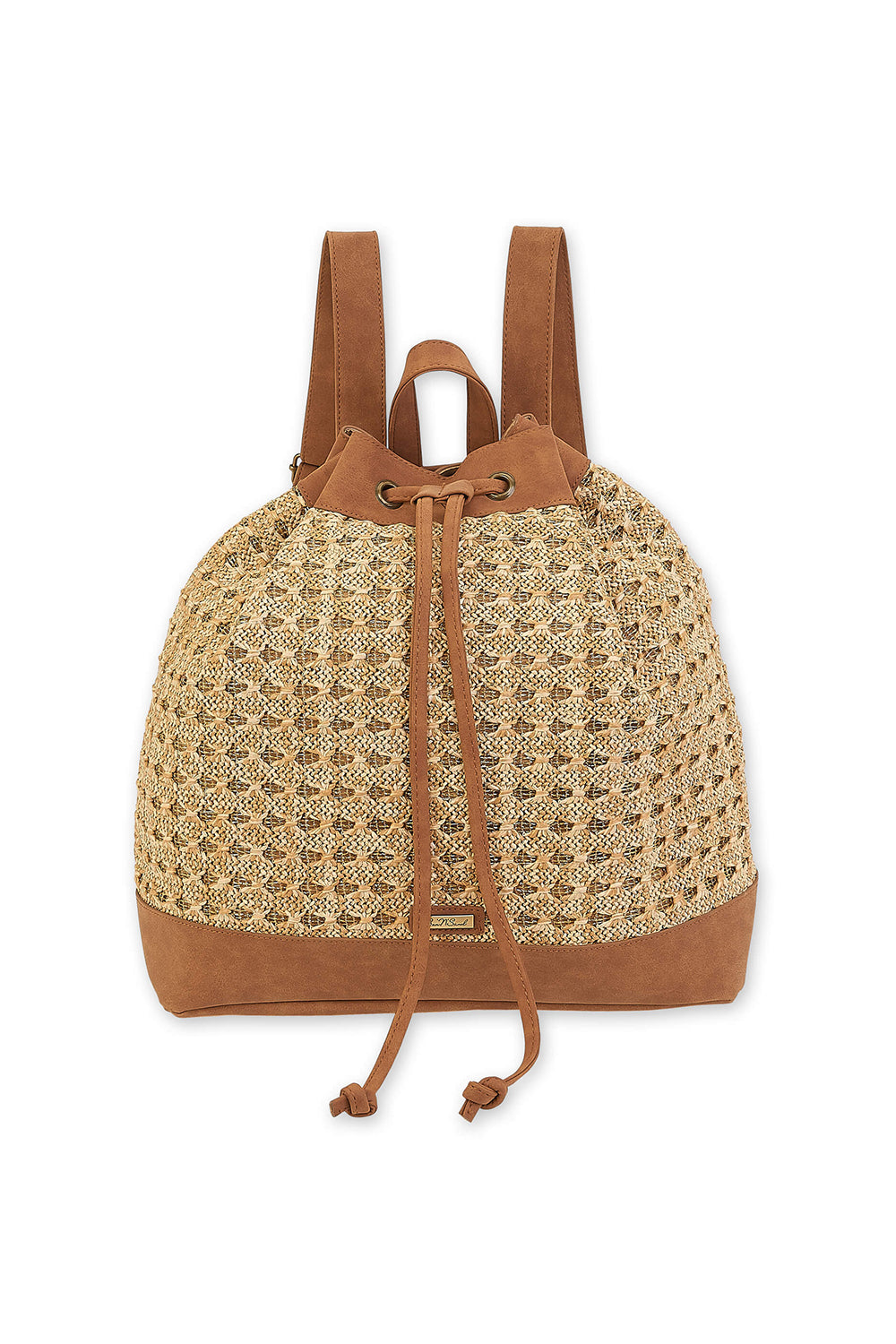 The Brianna Straw Crossbody Bag - Natural