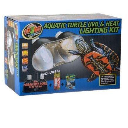 zoo med aquatic turtle uvb and heat lighting kit