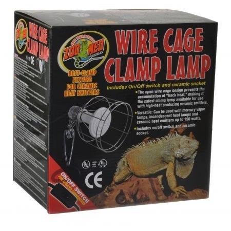 wire cage clamp lamp