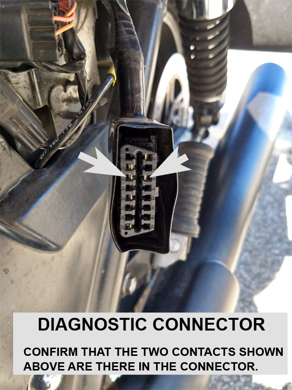 Diagnostic connector location