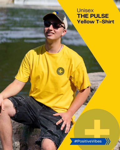 Yellow good vibes shirt