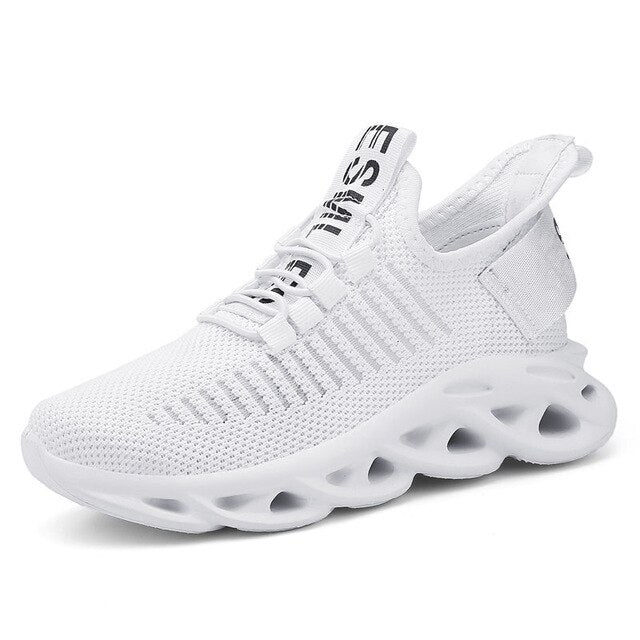 girls white running trainers