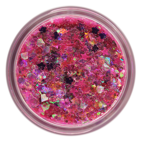  WOOGLITTER Pink Glitter, 16 Oz (1 Ib), Chunky Glitter