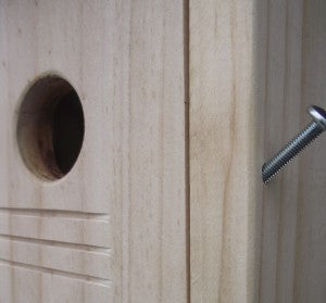 Close Up Latch Entry Hole External Grooves