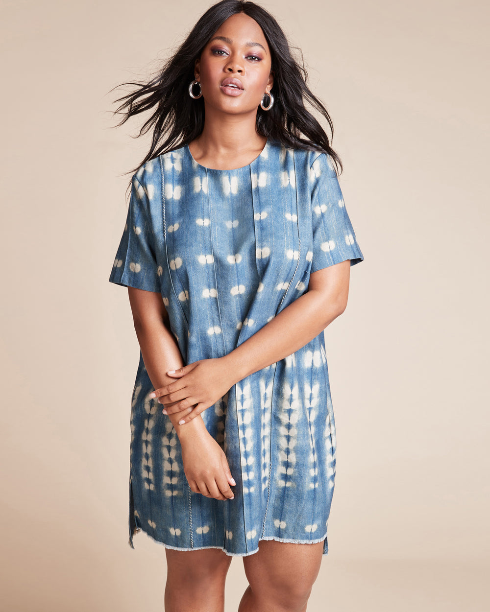 chambray t shirt dress