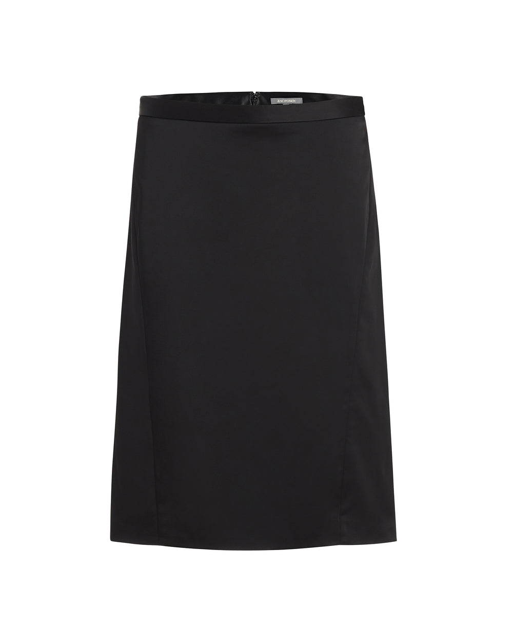 Zac Posen Black Satin Pencil Skirt – 11 Honoré