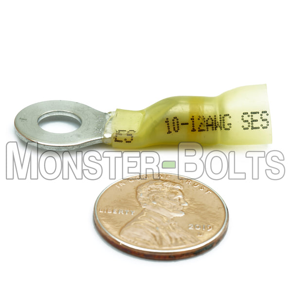 MonsterBolts Heat Shrink Crimp Butt Connectors, Waterproof, 12-10 AWG