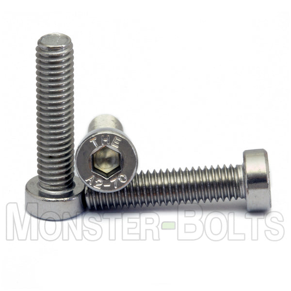 M8 X 20mm Stainless Steel (A2) Bolt, Nylock & Washer (SET of 4)