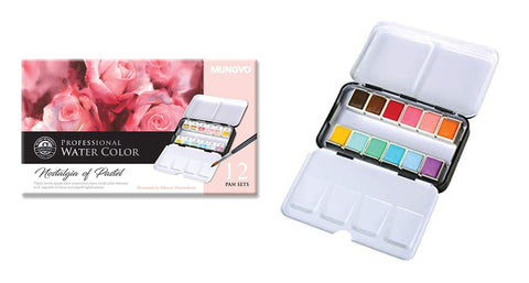 MUNGYO Professional Watercolor Half Pan 48 Color Half Size