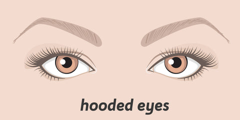 hooded eyes