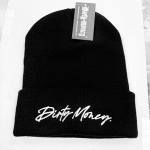 Dirty Money Works Script Beanie (Black) - 2nd To None 