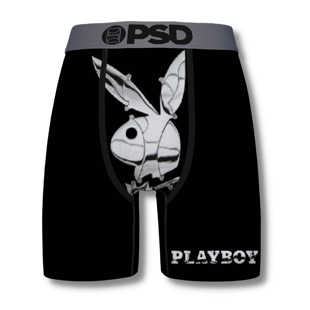 PSD UNDERWEAR PLAYBOY MONOGRAM LUX BOXER - CLEARANCE