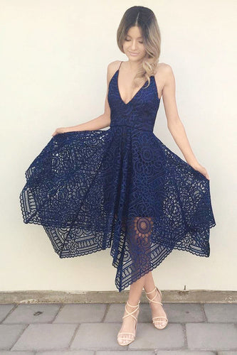 navy blue boho bridesmaid dress